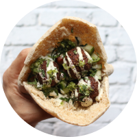 Sandwich falafel comme en Israël